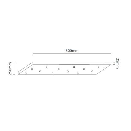 Open Design OR85464 - Pakabinama liustra ERO 12xG9/8W/230V juoda