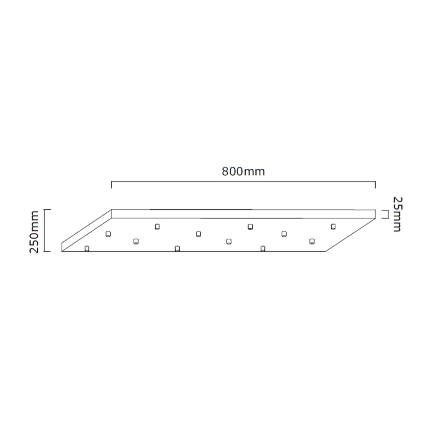 Open Design OR85464 - Pakabinama liustra ERO 12xG9/8W/230V juoda