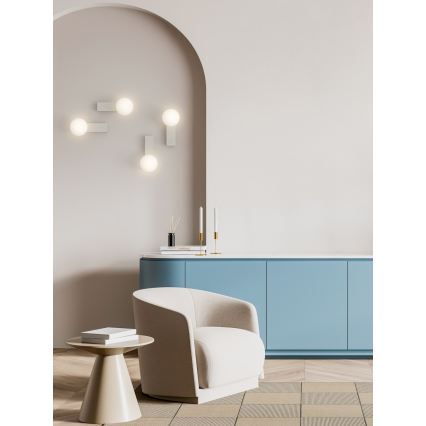 Open Design OR85549 - Vonios kambario sieninis šviestuvas BOLETTA 1xG9/8W/230V IP44 smėlinė