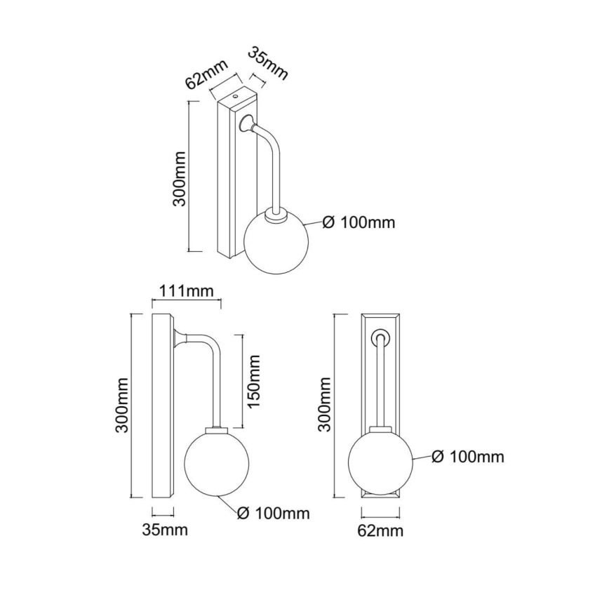 Open Design OR85594 - Vonios sieninis šviestuvas ERO 1xG9/9W/230V IP44, blizgus chromas
