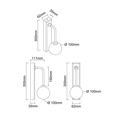 Open Design OR85617 - Vonios sieninis šviestuvas ERO 1xG9/9W/230V IP44 rožinio aukso