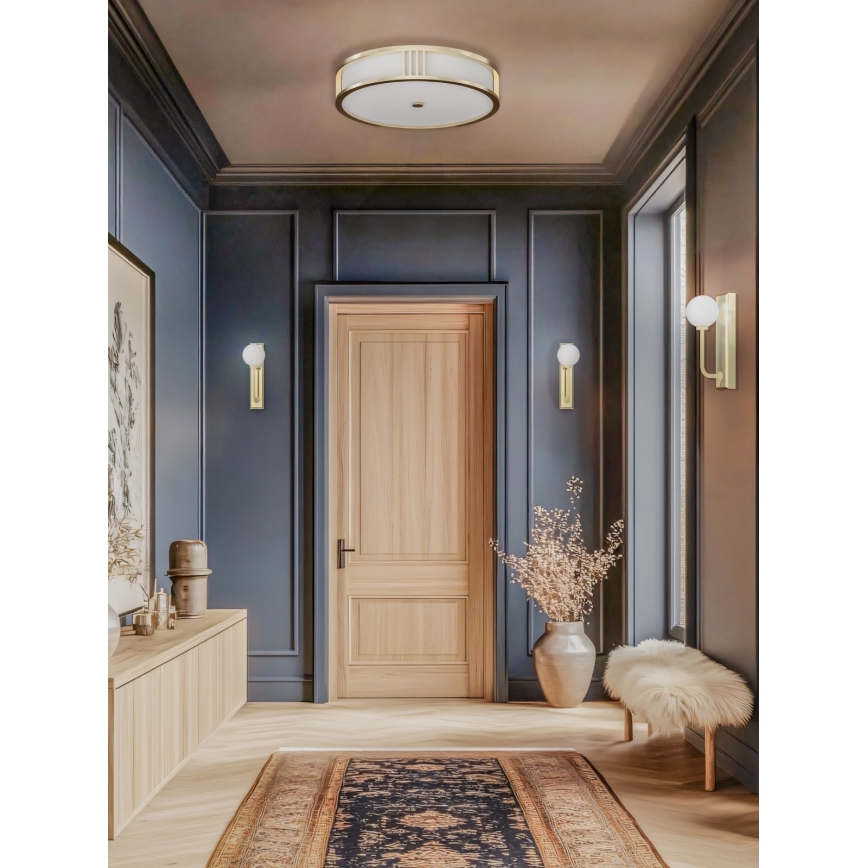 Open Design OR85778 - Lubinis šviestuvas SANDRO 3xE14/12W/230V Ø 35 cm žalvaris