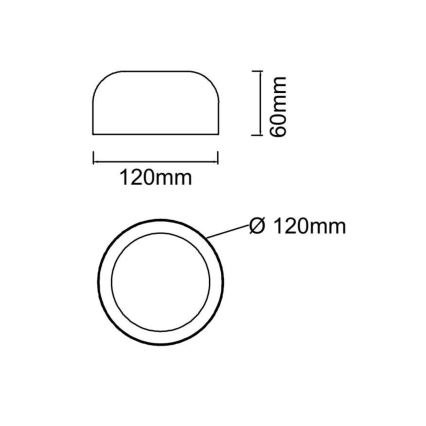 Open Design OR85907 - LED lubinis šviestuvas CEDRONE LED/8W/230V 3000/4500/6500K, skersmuo 12 cm, smėlio spalvos