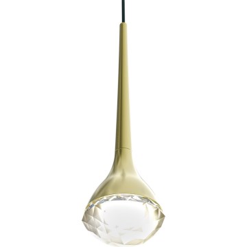 Open Design OR86171 - LED pakabinamas šviestuvas ant kabelio CRIMA LED/7W/230V, žalvaris