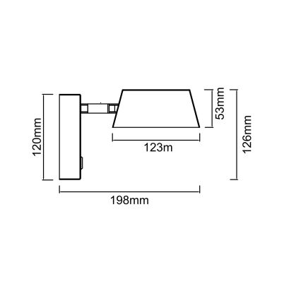 Open Design OR86522 - LED sieninis šviestuvas TIMO LED/6W/230V 3000/4500/6500K juodas