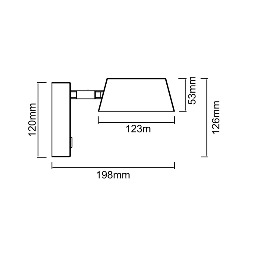 Open Design OR86546 - LED sieninis šviestuvas TIMO LED/6W/230V 3000/4500/6500K smėlio spalvos