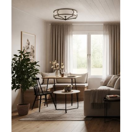 Open Design OR86607 - Lubinis šviestuvas STESSO 4xE27/12W/230V Ø 65 cm rudas