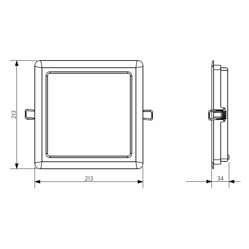 Opple 26666 - LED Vonios įleidžiamas šviestuvas LED/24W/230V 3000K IP44
