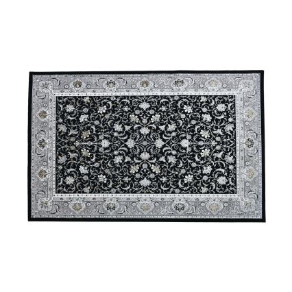 Orientalinis kilimas GRECE 120x170 cm 2150 g/m2 juoda/pilka/balta