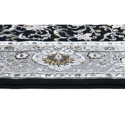 Orientalinis kilimas GRECE 120x170 cm 2150 g/m2 juoda/pilka/balta