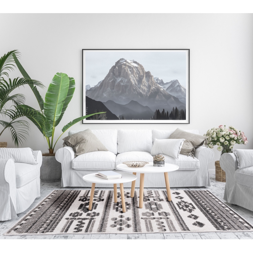 Orientalinis kilimas NEPAL 200x280 cm pilka/balta