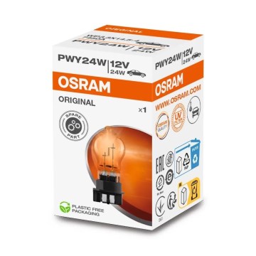 Originali automobilinė lemputė WP3.3X14.5-4 PSX PWY24W/24W/12V - Osram