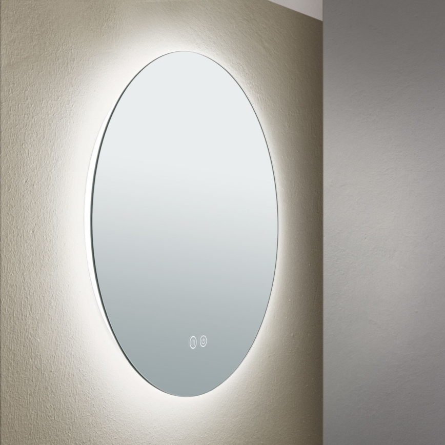 LED Vonios sieninis veidrodis su apšvietimu FOCUS LED/18W/230V 3000/4200/6000K d. 45 cm IP44
