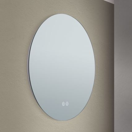 LED Vonios sieninis veidrodis su apšvietimu FOCUS LED/18W/230V 3000/4200/6000K d. 45 cm IP44
