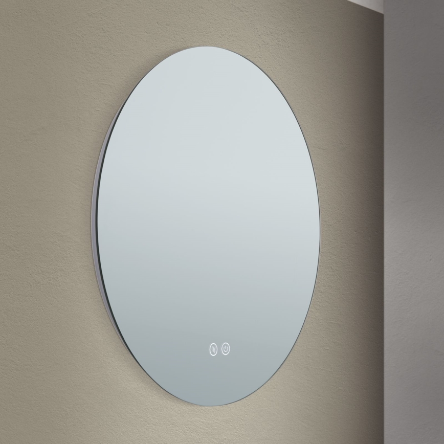 LED Vonios sieninis veidrodis su apšvietimu FOCUS LED/18W/230V 3000/4200/6000K d. 45 cm IP44