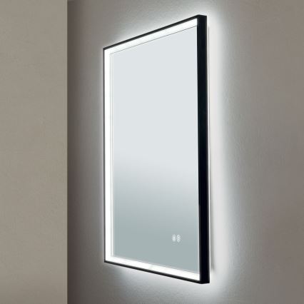 LED vonios kambario šildomas sieninis veidrodis su apšvietimu FRAME LED/48W/230V 3000/4000/6000K 60x45 cm IP44