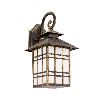 Lauko sieninis šviestuvas KIKO 1xE27/11W/230V IP44 bronza/patina