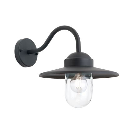 Lauko sieninis šviestuvas EDWARD 1xE27/60W/230V IP44 juoda