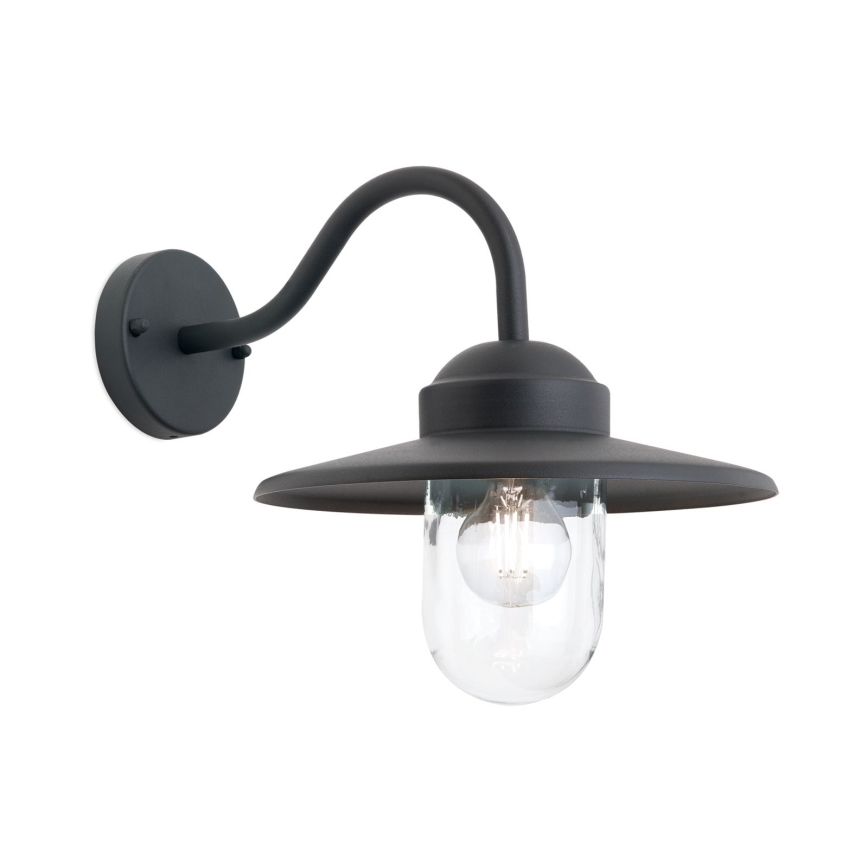 Lauko sieninis šviestuvas EDWARD 1xE27/60W/230V IP44 juoda