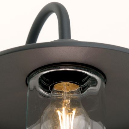 Lauko sieninis šviestuvas EDWARD 1xE27/60W/230V IP44 juoda