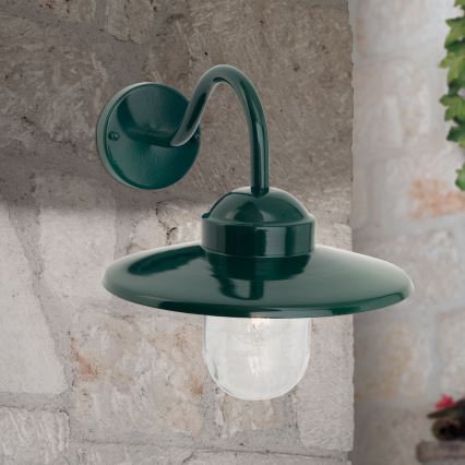 Lauko sieninis šviestuvas EDWARD 1xE27/60W/230V IP44 žalia