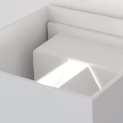 LED Lauko sieninis šviestuvas su judesio ir prieblandos jutikliu CUBE-S LED/13W/230V IP54 balta