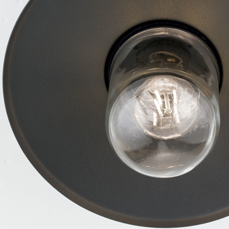 Lauko prigludęs šviestuvas EDWARD 1xE27/60W/230V IP44 antracitas