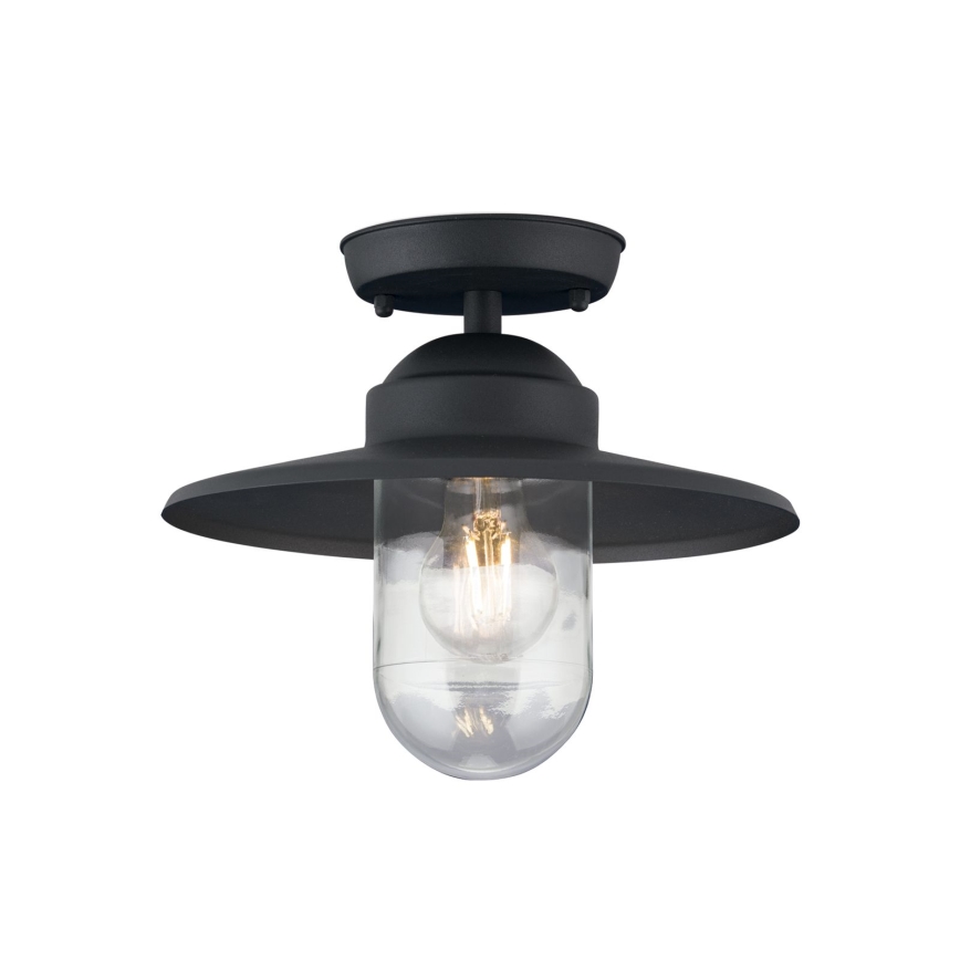 Lauko pritvirtinamas sietynas EDWARD 1xE27/60W/230V IP44 juoda