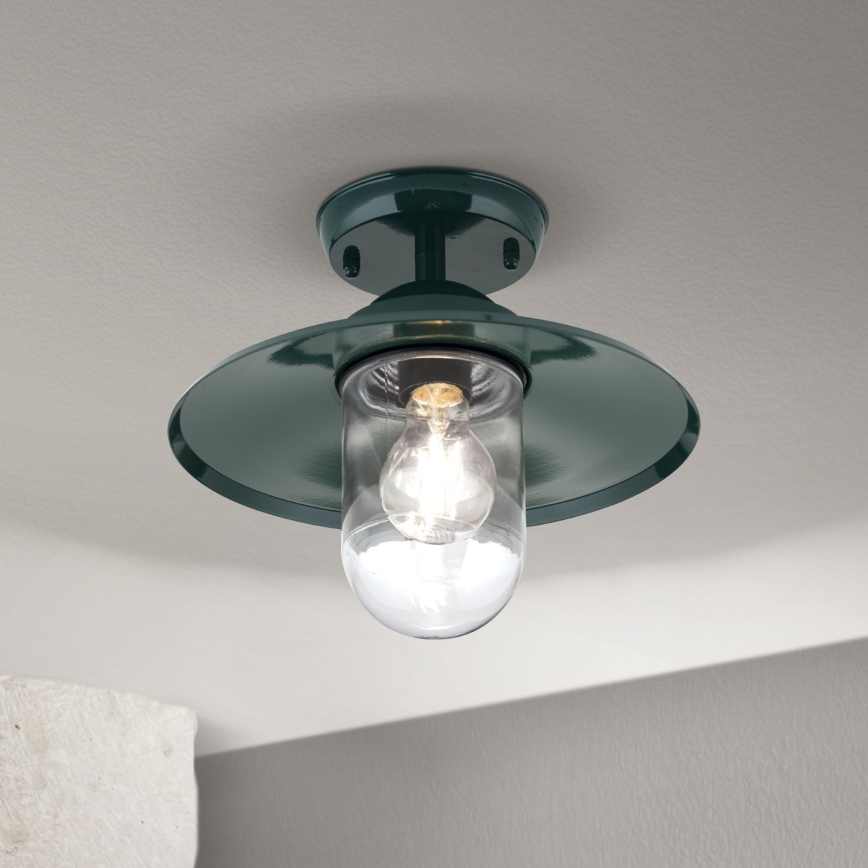 Lauko pritvirtinamas sietynas EDWARD 1xE27/60W/230V IP44 žalia