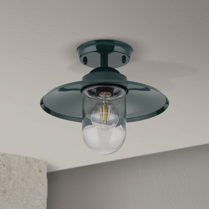 Lauko pritvirtinamas sietynas EDWARD 1xE27/60W/230V IP44 žalia