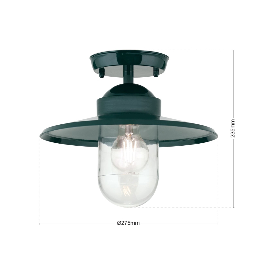 Lauko pritvirtinamas sietynas EDWARD 1xE27/60W/230V IP44 žalia
