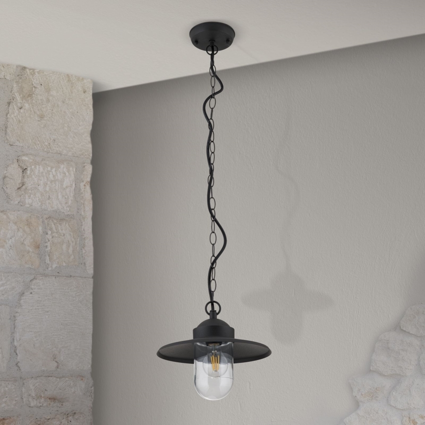Pakabinamas lauko šviestuvas EDWARD 1xE27/60W/230V IP44 juoda