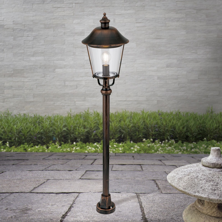 Lauko šviestuvas KENZO 1xE27/100W/230V IP44 bronza/patina