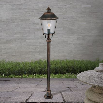Lauko šviestuvas KENZO 1xE27/100W/230V IP44 bronza/patina