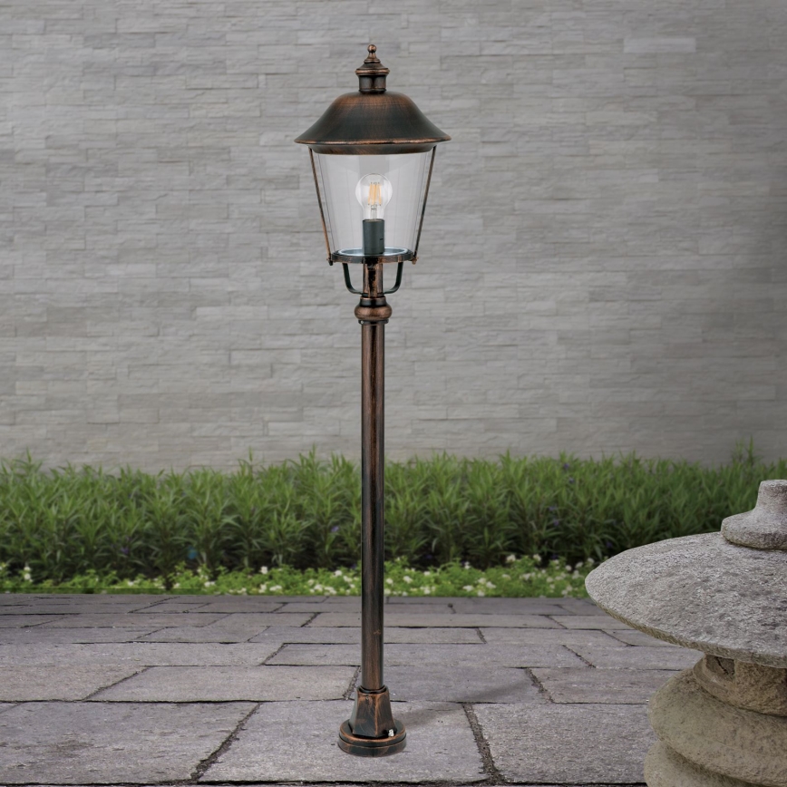 Lauko šviestuvas KENZO 1xE27/100W/230V IP44 bronza/patina