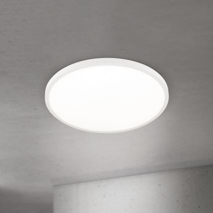 Reguliuojamas LED lubinis šviestuvas DISC, 46 W, 230 V, 2700/3000/4000 K, skersmuo 60 cm, baltas