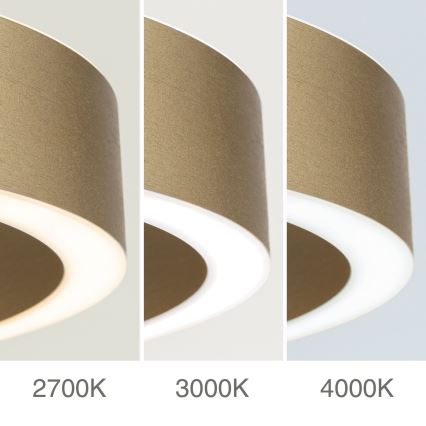 dimeriuojama LED liustra ant troselio KOLK LED/40W/230V 2700/3000/4000K Ø 40 cm auksinė