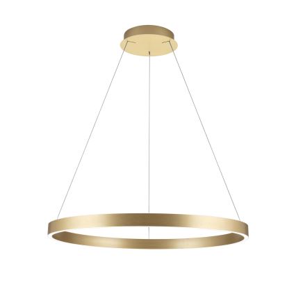 reguliuojama LED liustra ant laido KOLK LED/80W/230V 2700/3000/4000K Ø 80 cm auksinė