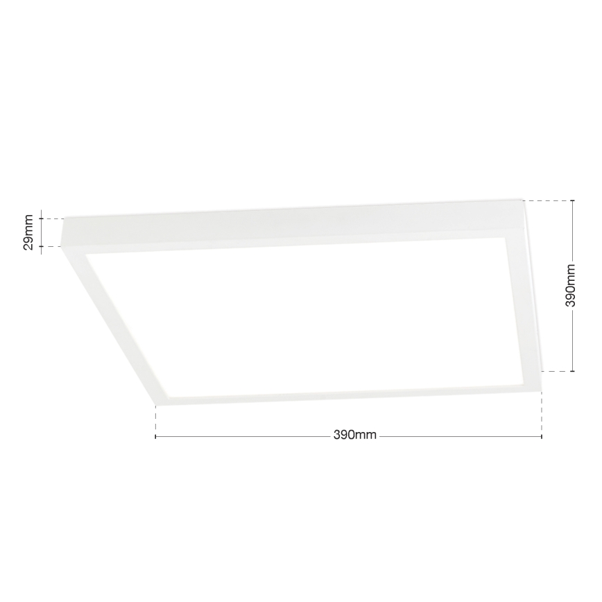 Dimeriuojamas LED lubinis šviestuvas DISC LED/30W/230V 2700/3000/4000K 39x39 cm baltas