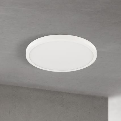 Reguliuojamas LED lubinis šviestuvas DISC, 30 W, 230 V, 2700/3000/4000 K, Ø 40 cm, baltas