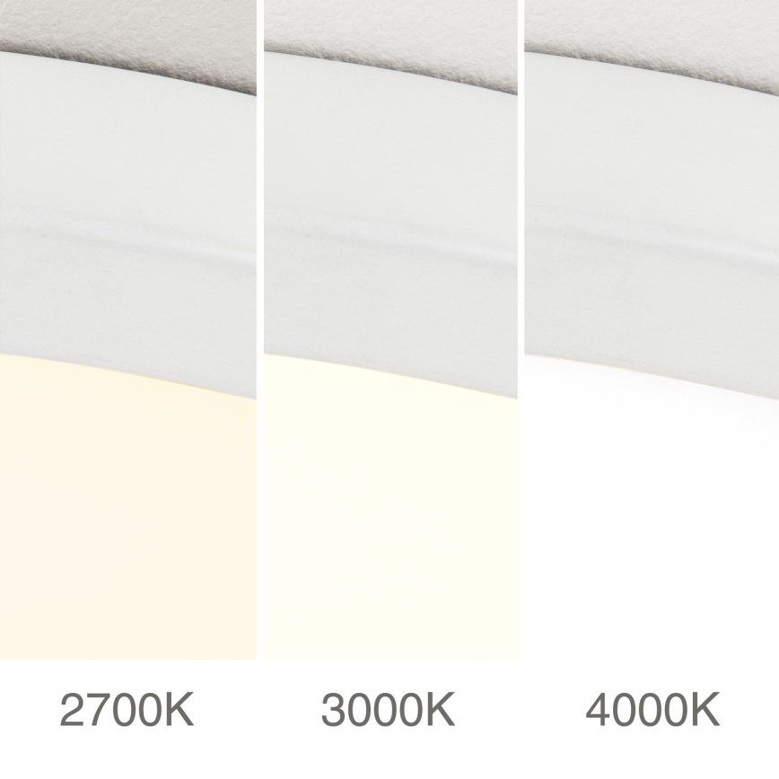 Reguliuojamas LED lubinis šviestuvas DISC, 30 W, 230 V, 2700/3000/4000 K, Ø 40 cm, baltas