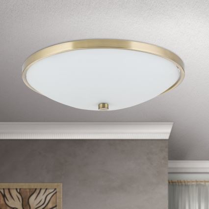 Lubinis šviestuvas AIDA 3xE27/60W/230V diametras 40 cm žalvaris