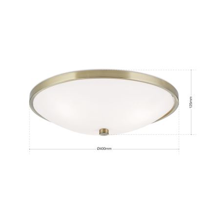 Lubinis šviestuvas AIDA 3xE27/60W/230V diametras 40 cm žalvaris