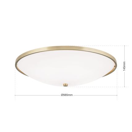 Lubinis šviestuvas AIDA 5xE27/60W/230V diametras 56,5 cm žalvaris