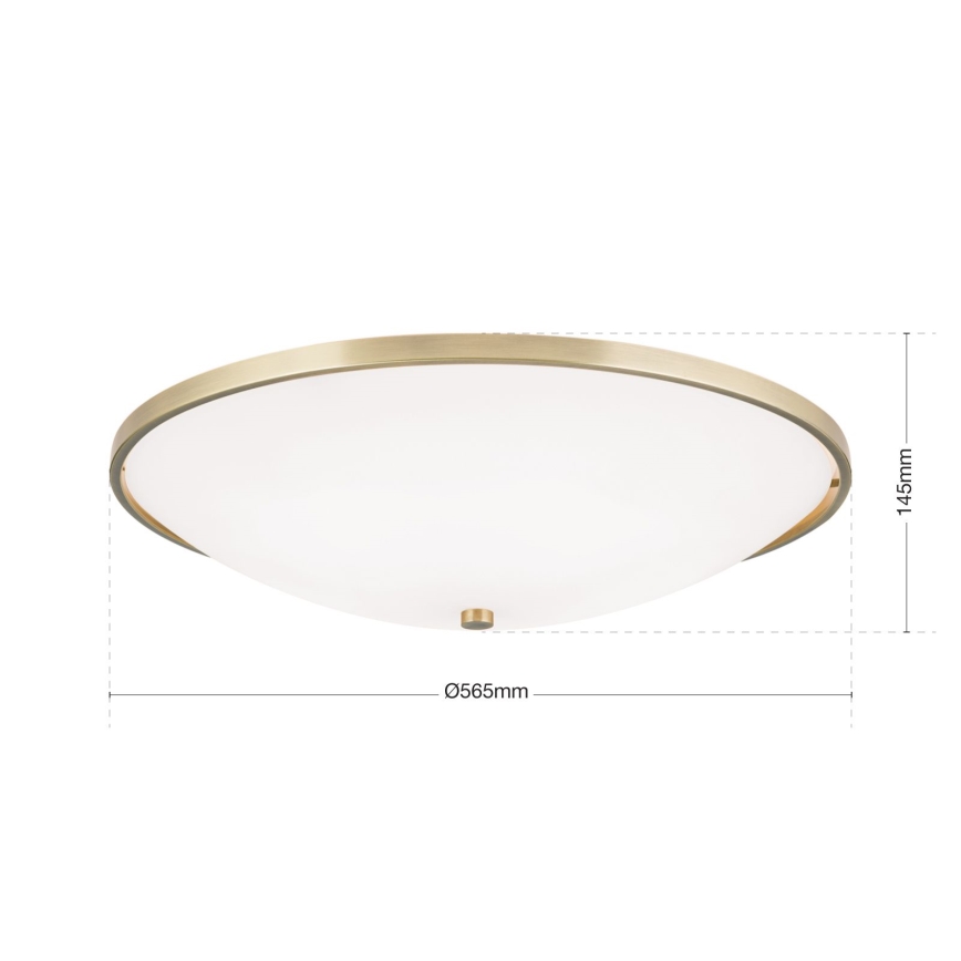 Lubinis šviestuvas AIDA 5xE27/60W/230V diametras 56,5 cm žalvaris