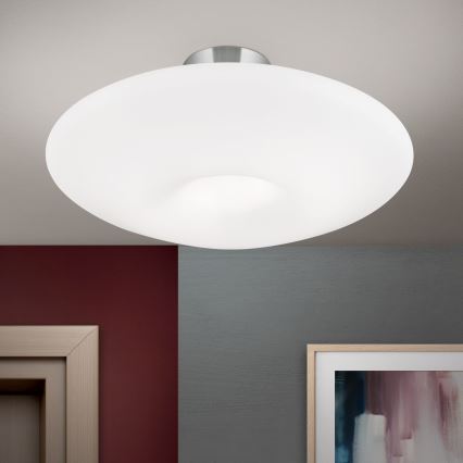 Lubinis šviestuvas BLANC 2xE27/60W/230V diametras 49 cm matinis chromas