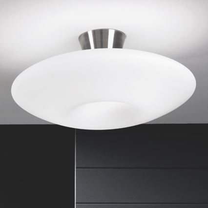 Lubinis šviestuvas BLANC 2xE27/60W/230V diametras 49 cm matinis chromas