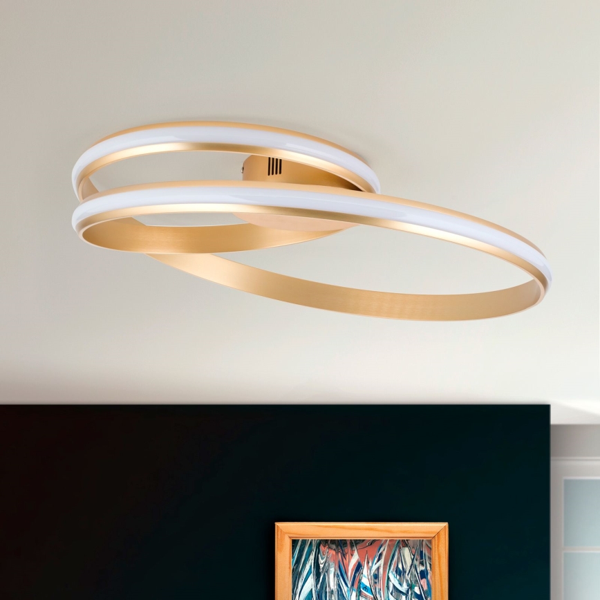 LED Pritemdomas lubinis šviestuvas CIRCUS LED/30W/230V auksas