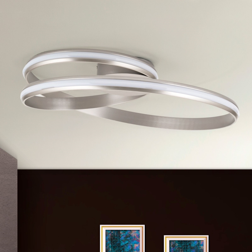 LED Pritemdomas lubinis šviestuvas CIRCUS LED/30W/230V sidabras