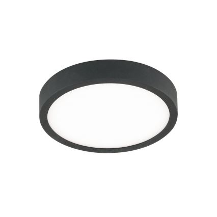 LED lubinis šviestuvas BULLY LED/12W/230V diametras 14 cm juoda